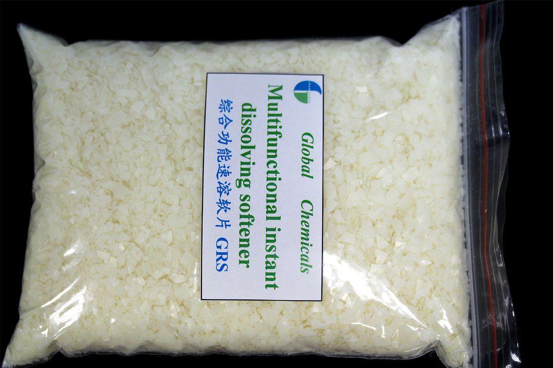 Multifunctional Instant Dissolving Cationic Softeners Flakes GRS For Cotton
