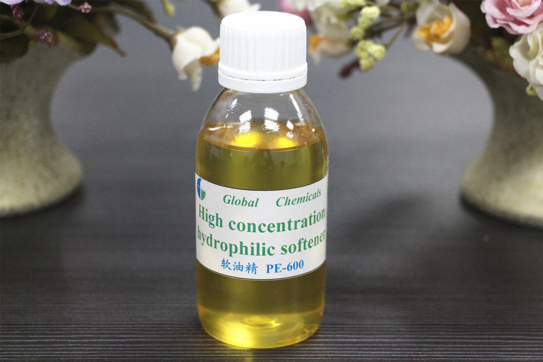 Pale Yellow Liquid Cationic Softener PE -600 High Concentration Hydrophilic