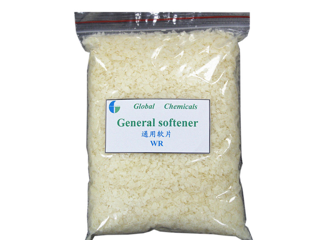 Weak Cationic Softener Flakes Textile Pretreatment Chemicals With Soft Handle