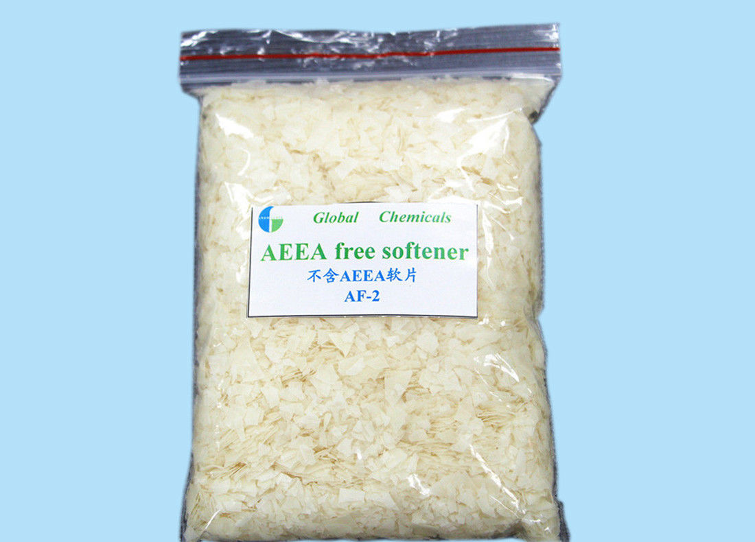 AEEA Free  Cationic Softener Flakes For Printing And Dyeing Factory