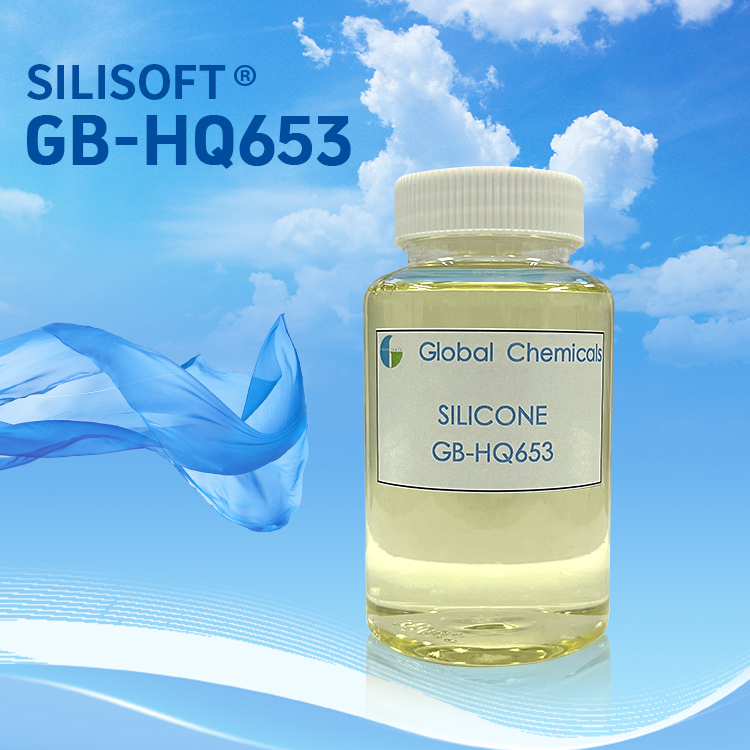 Chemical fiber soft & fluffy silicone SILISOFT GB-HQ653 with Low yellowing and no effect on shade of the fabric