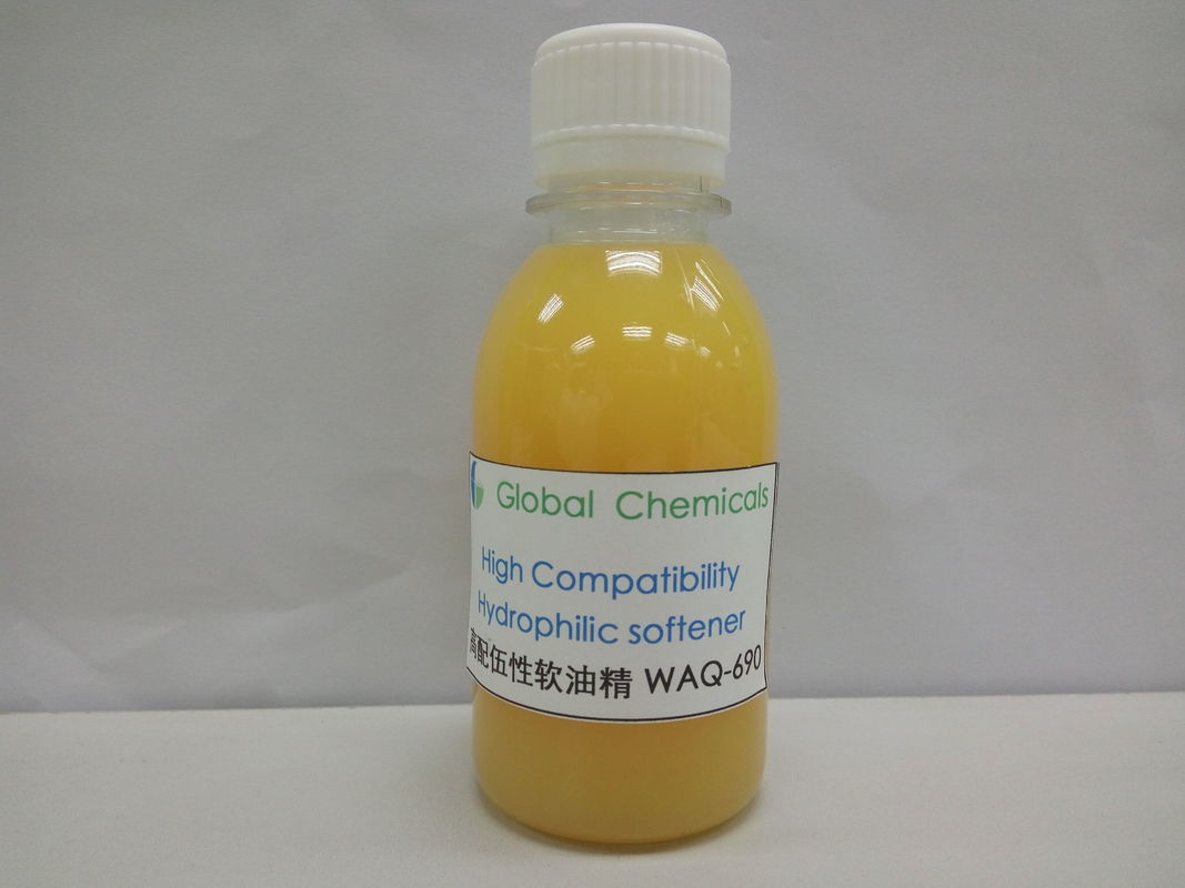 High Compatibility Hydrophilic Softener WAQ-690 Soluble In Room Temperature