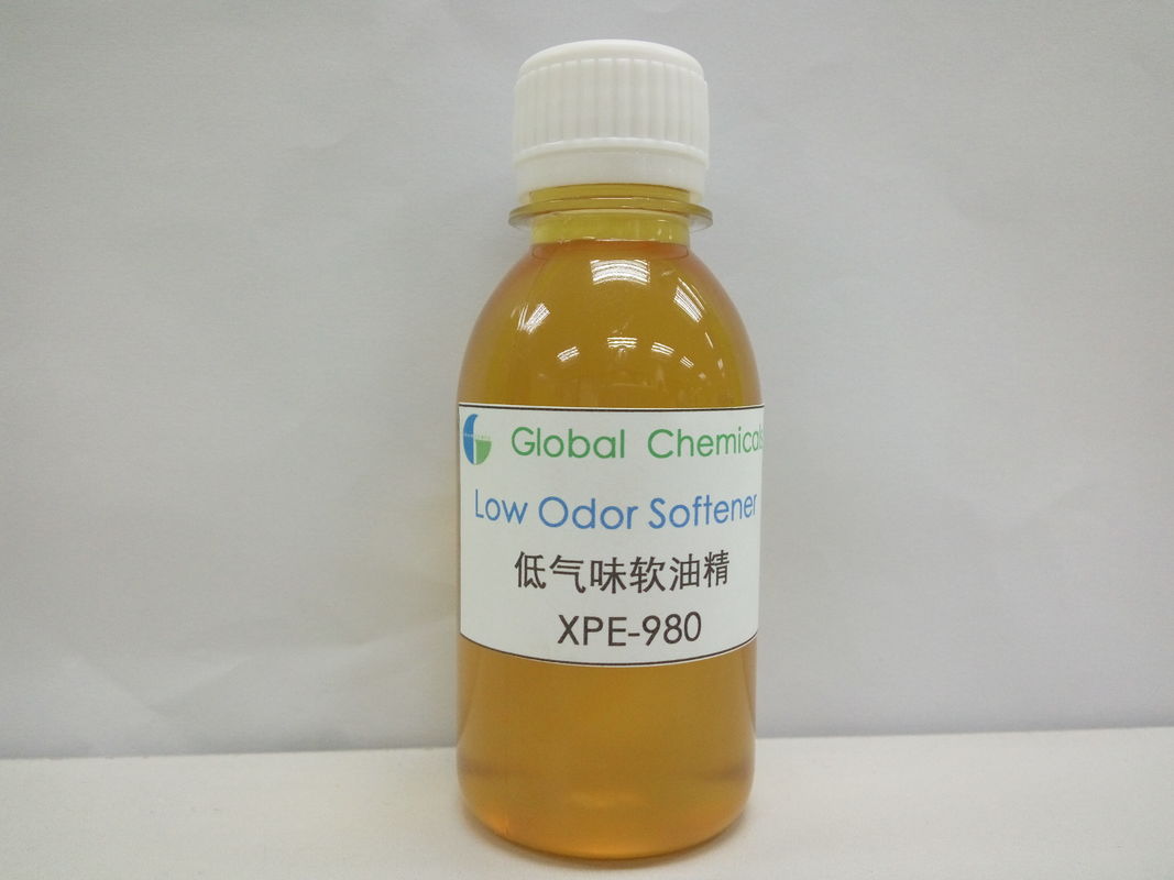 Yellow Liquid Textile Auxiliary Agent Low Odor Softener XPE-980