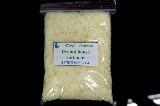 Low Viscosity Cationic Fibers Softener Flakes RT - L For Dying House
