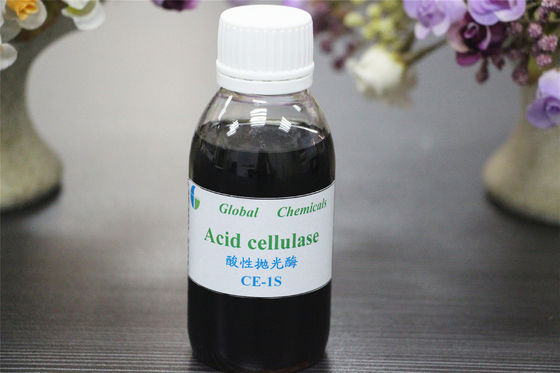 Low Weight Brown Acid Cellulase Enzyme CE -1S For Denim Washing Chemical