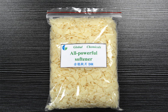 Dyeing House Weak Cationic Softener Flakes , textile softeners Hot Water Type