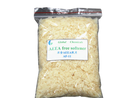 Chemical Fibre / Yarn Finishing Treatment Softener Flakes Non Ionic AEEA Free