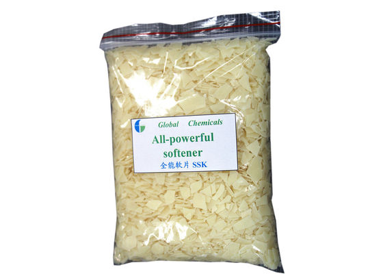 Hot Water Soluble All - powerful Softener Flakes Low Yellowing / Low Foaming