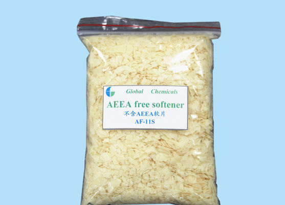 Low Yellowing Eco - Friendly AEEA Free Softener Flakes Hot Water Soluble
