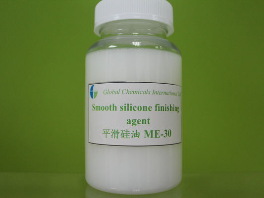Amino Silicone Emulsion Oil , Smooth Silcone Finishing Agent Dissolved In Water ME-30