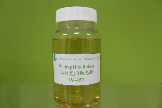 Wide-pH Cellulase W-62 / W-83 Enzymes In Textiles Yellow Brown Liquid