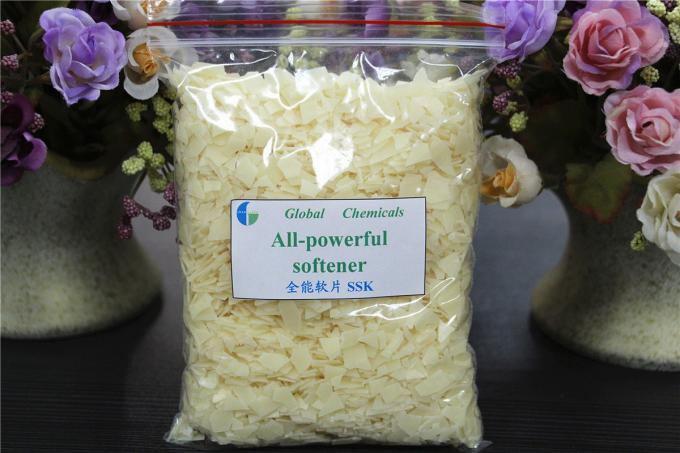 Hot Water Soluble All - powerful Softener Flakes Low Yellowing / Low Foaming