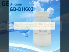 Silicone Softener Emulsion GB-DH603 For Cotton Rayon Modal Blended Fabric Knitted Mainly To Achieve Excellent Slippery Soft Handle