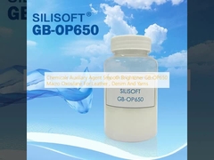 Chemicals Auxiliary Agent Smooth Brightener GB-OP650 Macro Oxosilane For Leather , Denim And Yarns