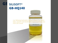 Low Yellowing Hydrophilic Silicone Softener For Cotton Fabric SILISOFT GB-HQ140 With Good Smoothness And Inner Soft Handle