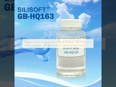 Delicate & Soft Hydrophilic Silicone SILISOFT GB-HQ163 For Nylon , Spandex , Polyester And Chemical Fiber Fabrics