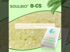Fabric PH Value 3.0 Cationic Softener Flakes For Dyeing House And Washing Plants