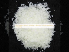 SGS Weak Cationic Softener Flakes For Textile Auxiliaries Finishing