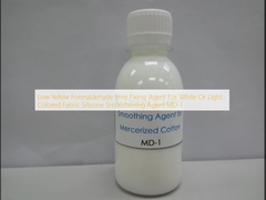 Low Yellow Formaldehyde Free Fixing Agent For White Or Light - Colored Fabric Silicone Smoothening Agent MD-1