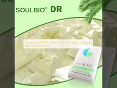 Dyeing House Weak Cationic Softener Flakes , Hot Water Type Textile Softeners