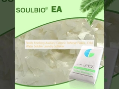 Textile Finishing Auxiliary Cationic Softener Flakes , Cold Water Soluble Laundry Softener