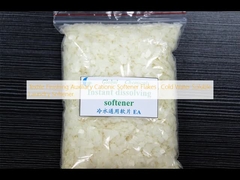 Textile Finishing Auxiliary Cationic Softener Flakes , Cold Water Soluble Laundry Softener