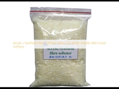 Acrylic / Synthetic Fibre Softener Flakes Hot Water Soluble With Good Softness