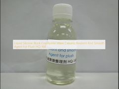 Liquid Silicone Block Copolymer Weak Cationic Resilient And Smooth Agent For Plush HQ-168