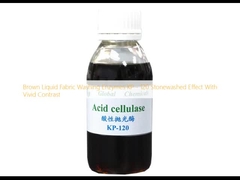 Brown Liquid Fabric Washing Enzymes KP - 120 Stonewashed Effect With Vivid Contrast