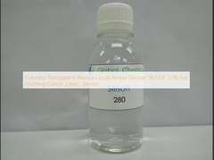 Colorless Transparent Viscous Liquid Amino Silicone SILISOF T280  For Finishing Cotton ,Linen , Denim