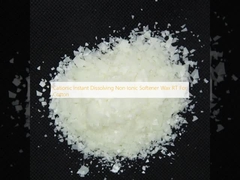 Cationic Instant Dissolving Non Ionic Softener Wax RT For Cotton