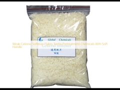 Weak Cationic Softener Flakes Textile Pretreatment Chemicals With Soft Handle