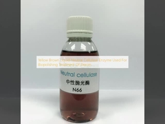 Yellow Brown Liquid Neutral Cellulase Enzyme Used For Biopolishing Treatment Of Denim