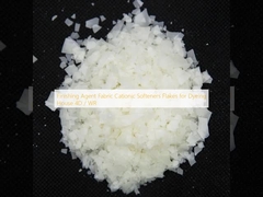 Finishing Agent Fabric Cationic Softeners Flakes for Dyeing House 4D / WR
