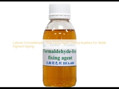Cationic Formaldehyde - Free Fixing Agent Dyeing Auxiliary For Textile Pigment Dyeing