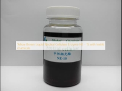 Yellow Brown Liquid Neutral Cellulase Enzyme NE - 1S with textile chamicals