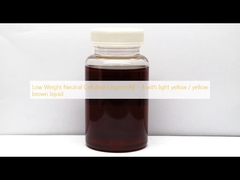 Low Weight Neutral Cellulase Enzyme NE - 4 with light yellow / yellow brown liquid