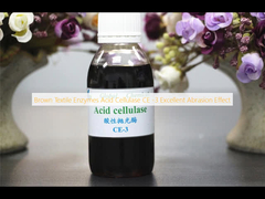 Brown Textile Enzymes Acid Cellulase CE -3 Excellent Abrasion Effect