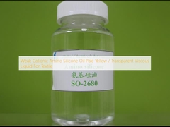 Weak Cationic Amino Silicone Oil Pale Yellow / Transparent Viscous Liquid For Textile