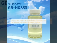 Chemical fiber soft & fluffy silicone SILISOFT GB-HQ653 with Low yellowing and no effect on shade of the fabric
